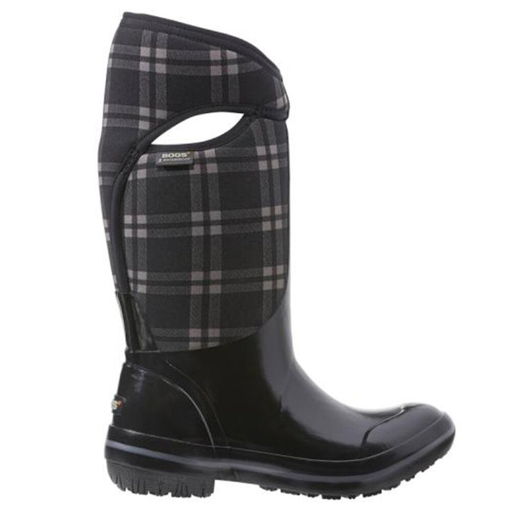 Bogs Women's Plimsoll Plaid Tall Waterproof Snow Rain Boots